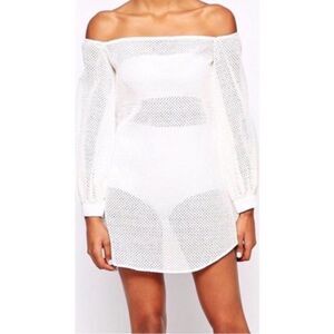 NWT Shakuhachi Off The Shoulder Sheer Dress Cover Up Small